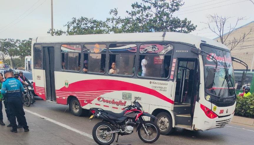 Accidente en la calle 30. 