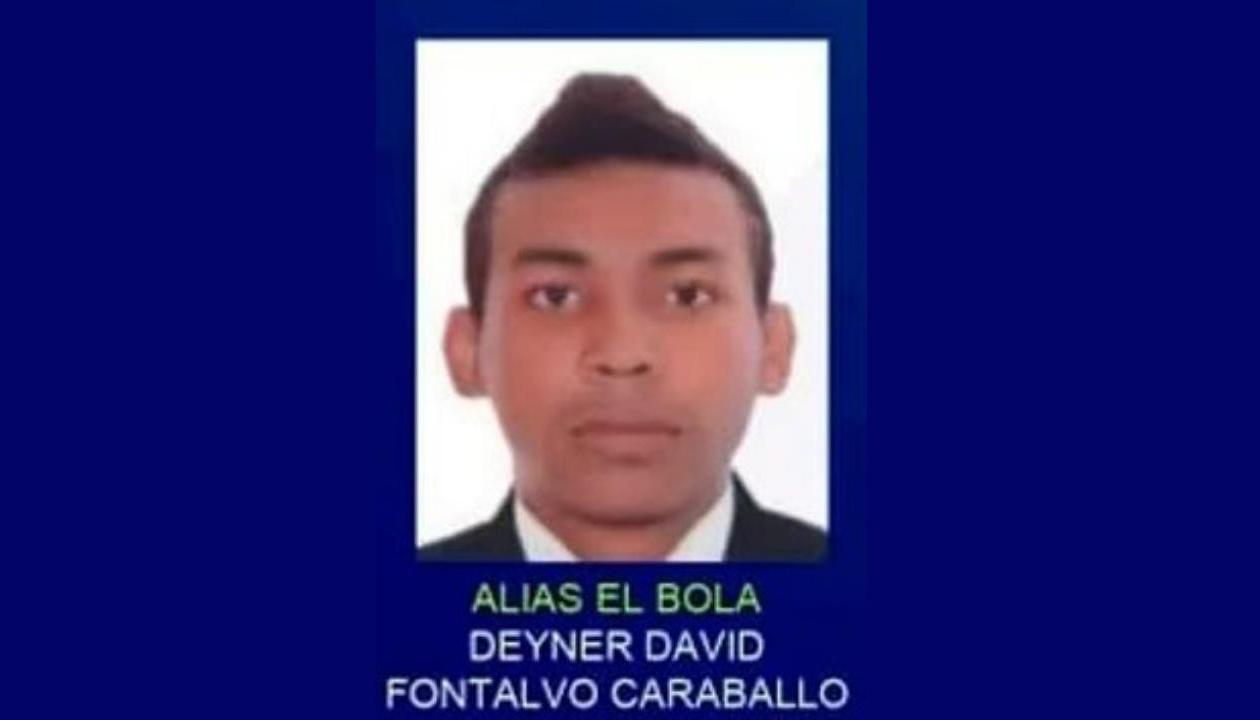 Deiner David Fontalvo Caraballo, alias ‘El Bola’. 