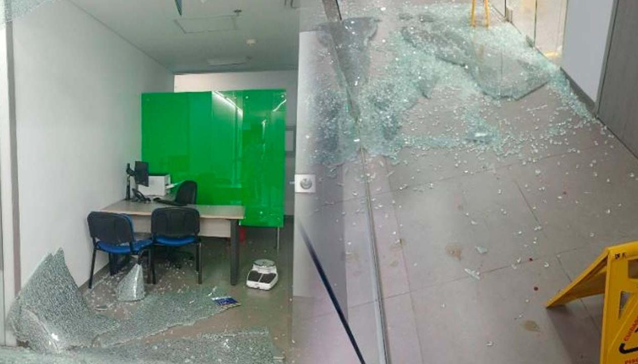 Daños en la  IPS Virrey Solís, en Cartagena. 