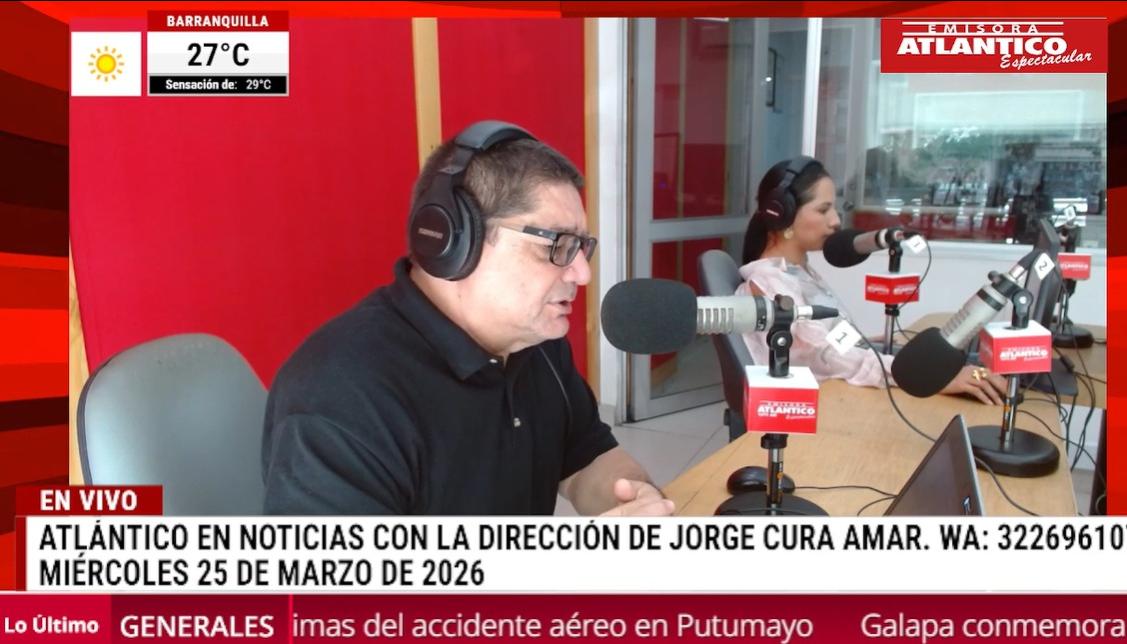 Transmisión de Atlántico en Noticias.