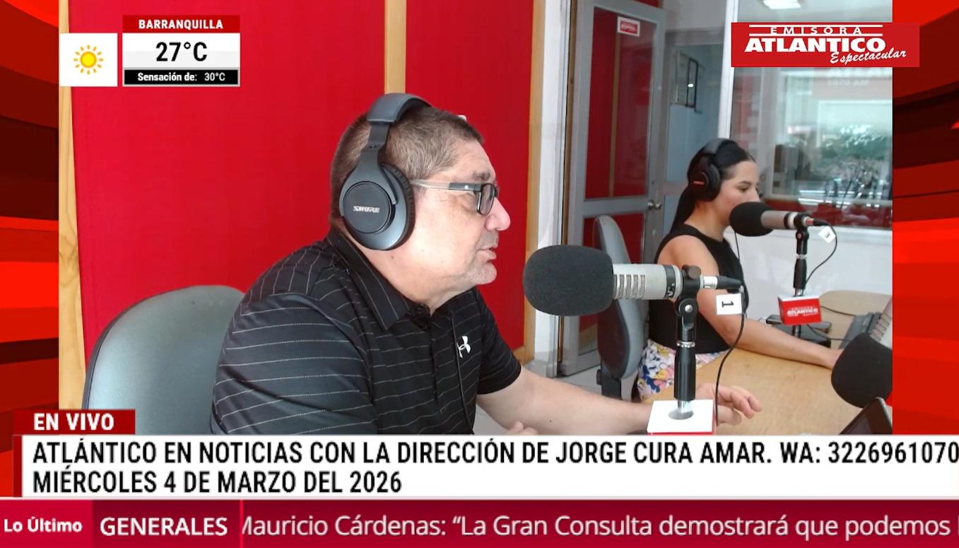 Transmisión de Atlántico en Noticias.