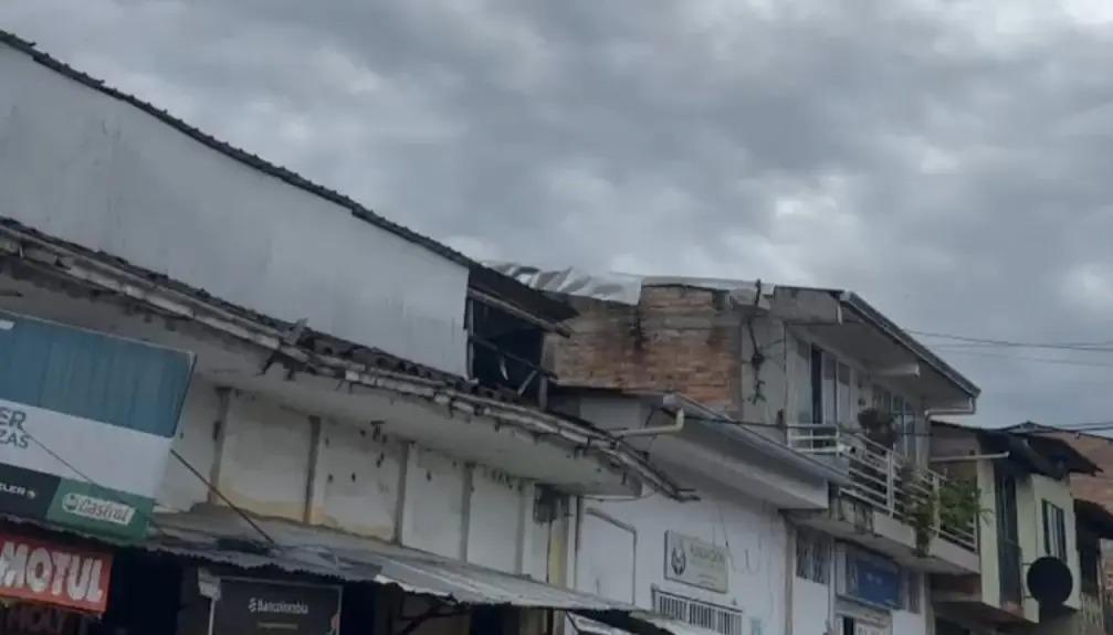 Ataque con drones en Cajibío, Cauca.