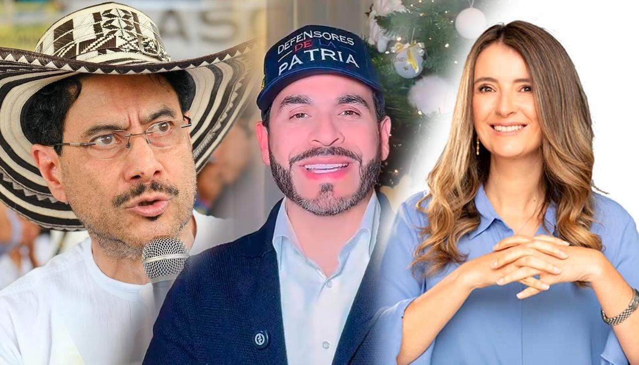 Iván Cepeda, Abelardo De La Espriella y Paloma Valencia.