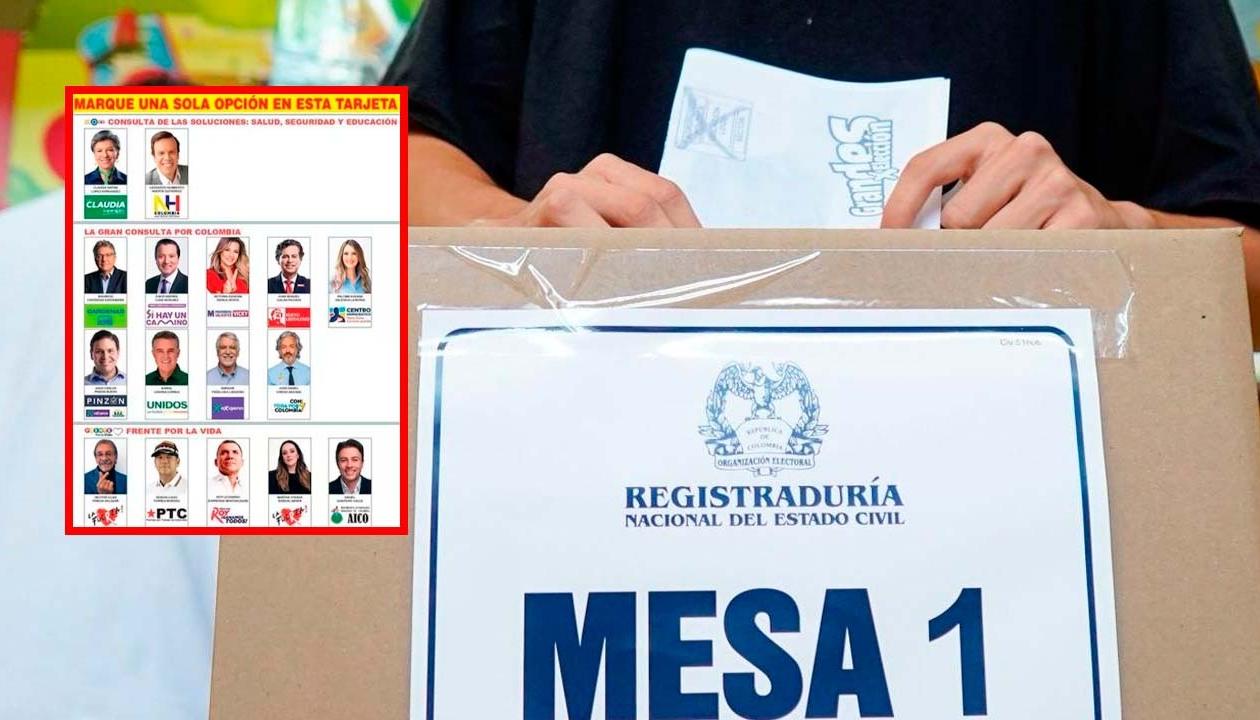 Imagen del tarjetón.