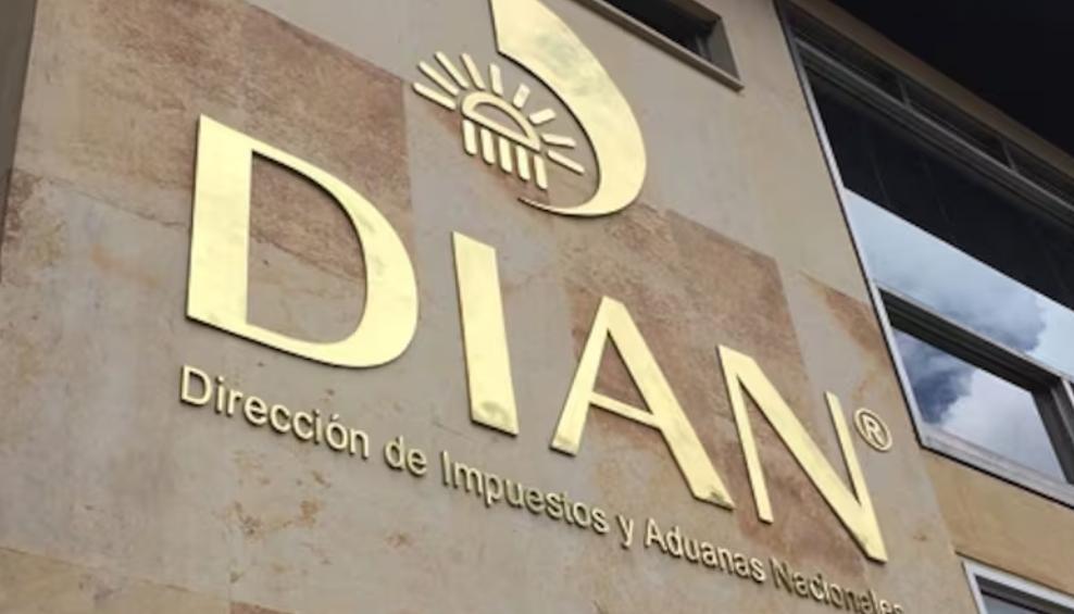 Fachada de la DIAN en Bogotá. 