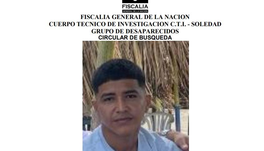 Sneider David Ulloa Linero, desaparecido. 