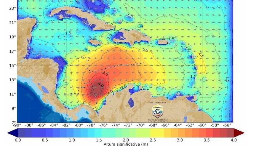 Imágenes de la Dimar.