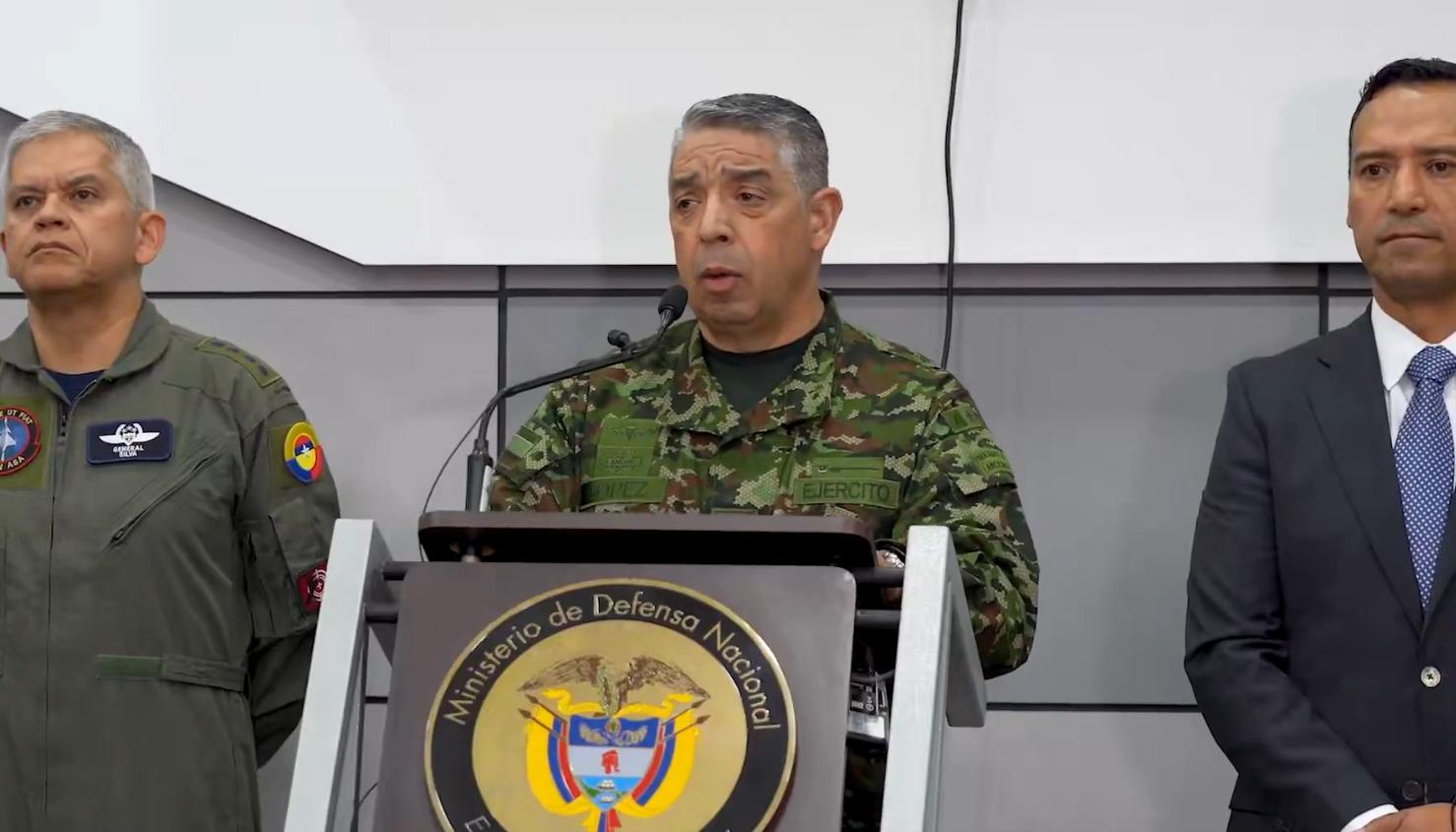 Comandante de las Fuerzas Militares, el general Hugo López.