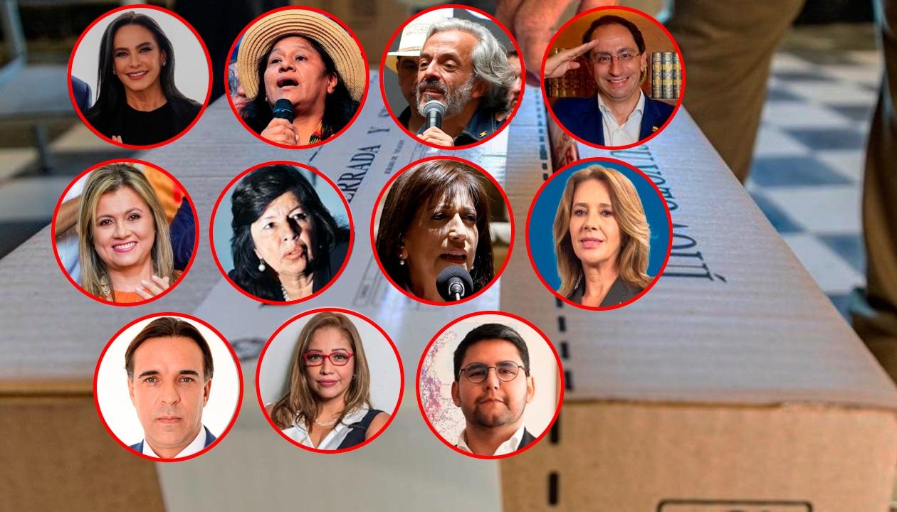 Los candidatos a la Vicepresidencia.