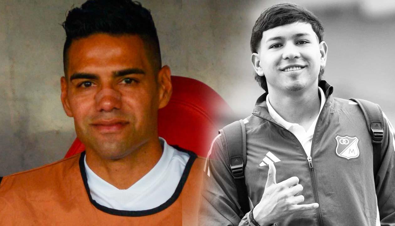 Radamel Falcao y Santiago Castrillón.