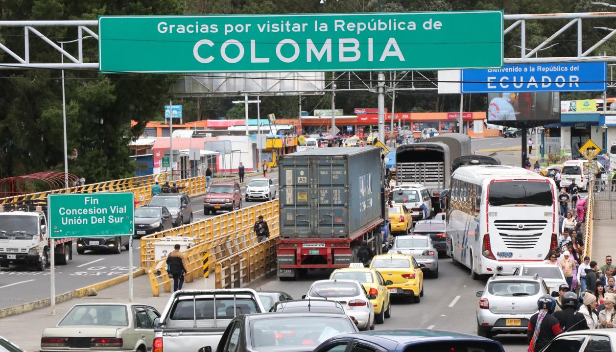 Puente Internacional de Rumichaca, el principal paso fronterizo entre Colombia y Ecuador.