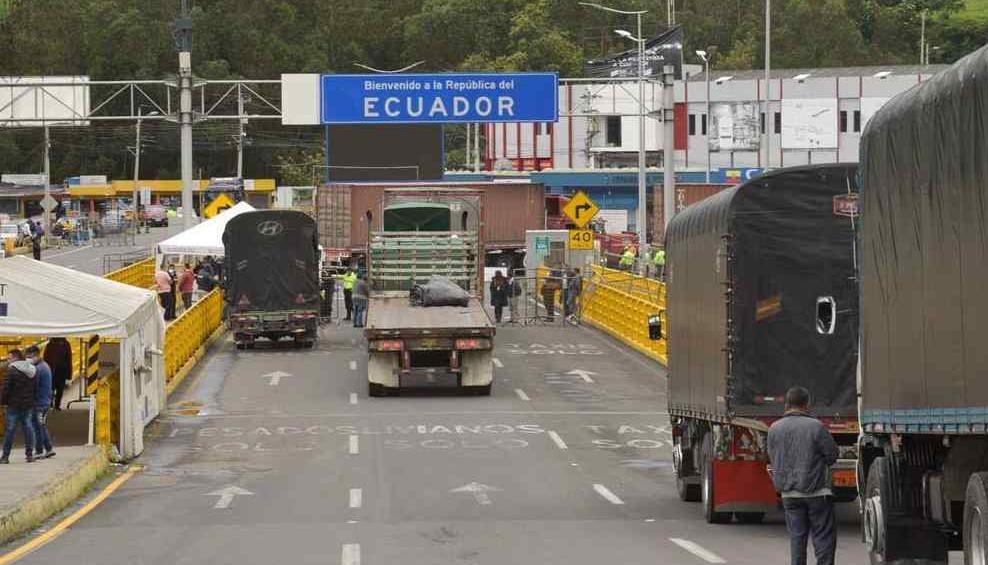Frontera entre Colombia y Ecuador. 