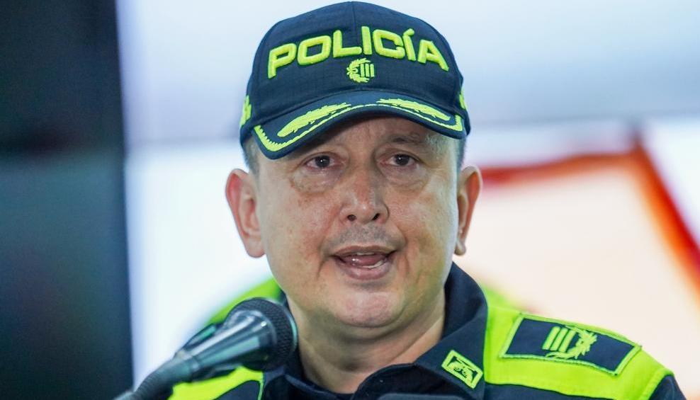 General Miguel Camelo, comandante de la Policía Metropolitana de Barranquilla.