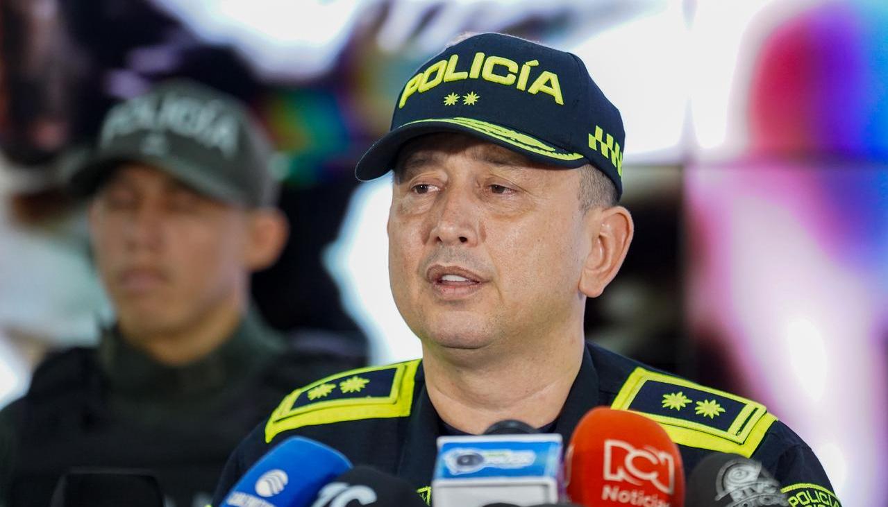 General Miguel Camelo, comandate de la Policía Metropolitana de Barranquilla.