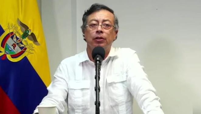 Gustavo Petro en su alocución
