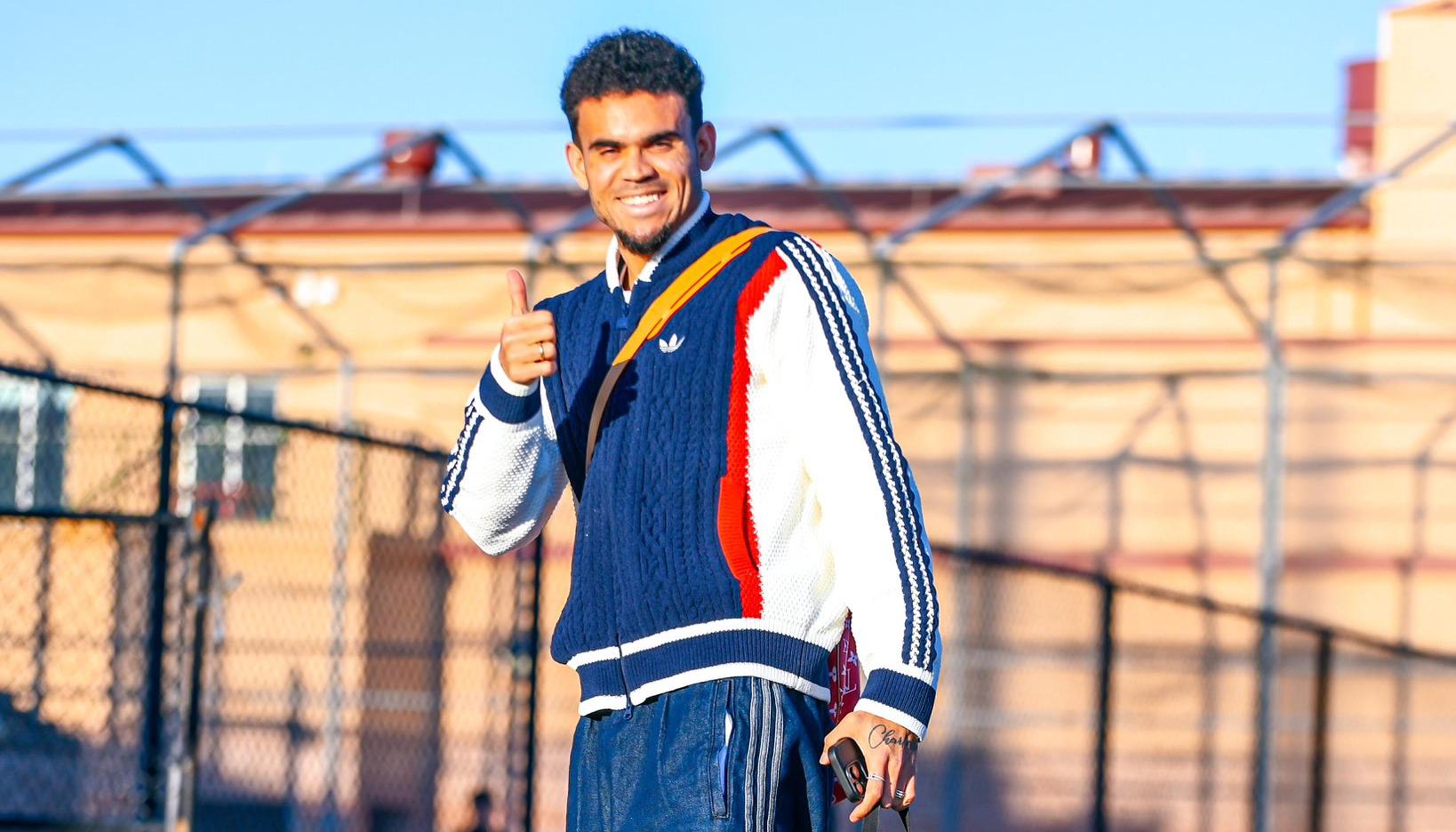 Luis Díaz en concentración con la Selección Colombia.