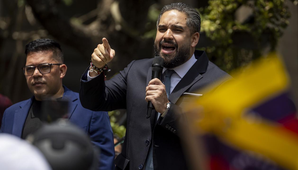 El diputado Nicolás Maduro Guerra, hijo del derrocado líder de Venezuela, Nicolás Maduro.