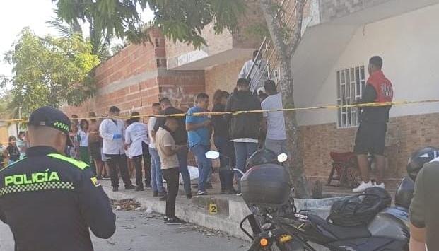 Lugar donde ocurrió el ataque sicarial en Los Almendros. 