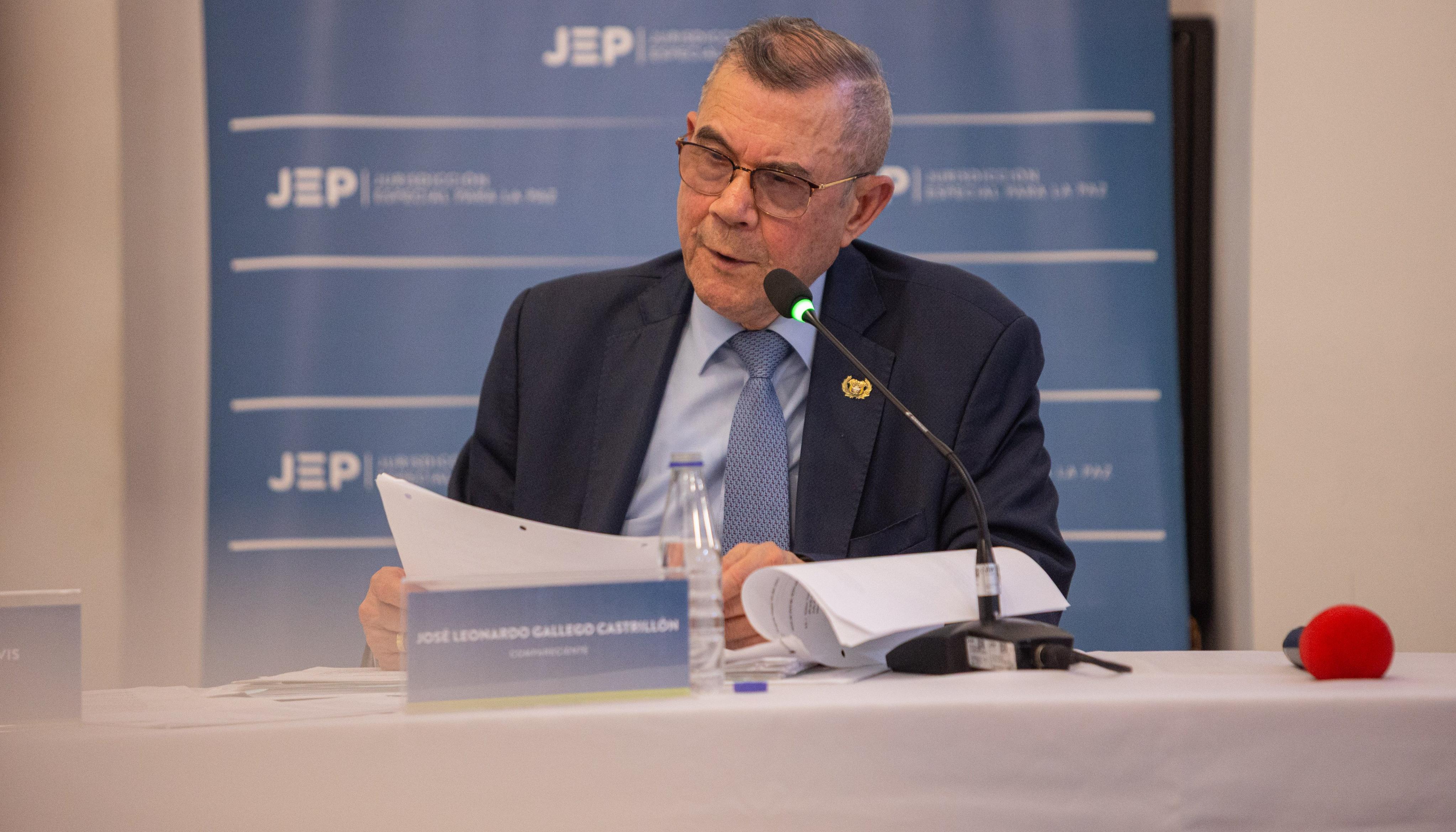 El general retirado José Leonardo Gallego.