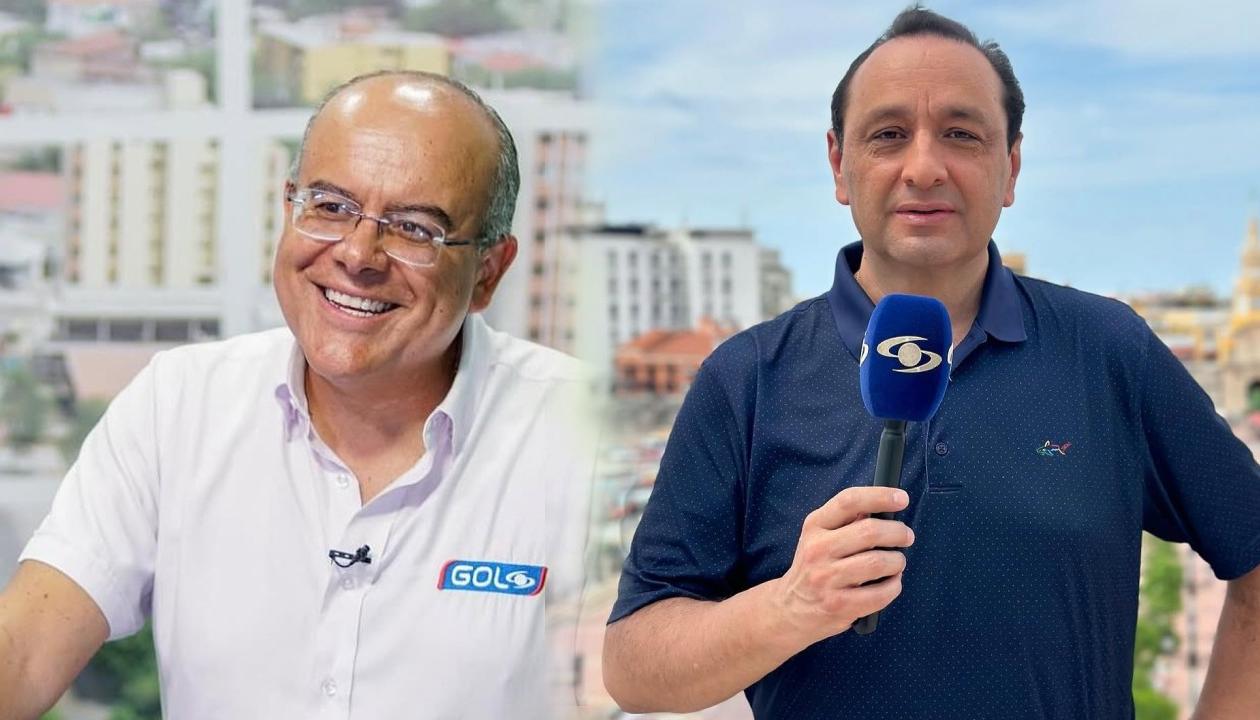 Los periodistas Ricardo Orrego y Jorge Alfredo Vargas.