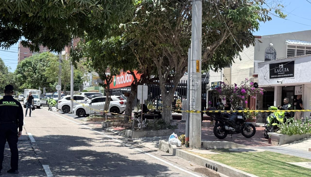 Lugar del atentado a bala en el norte de Barranquilla.