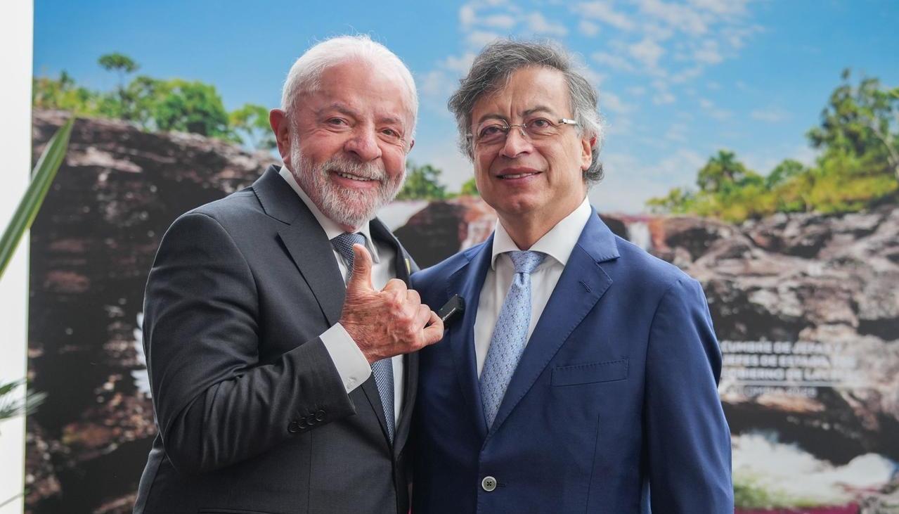  Luiz Inácio Lula da Silva y Gustavo Petro, reunidos en Bogotá