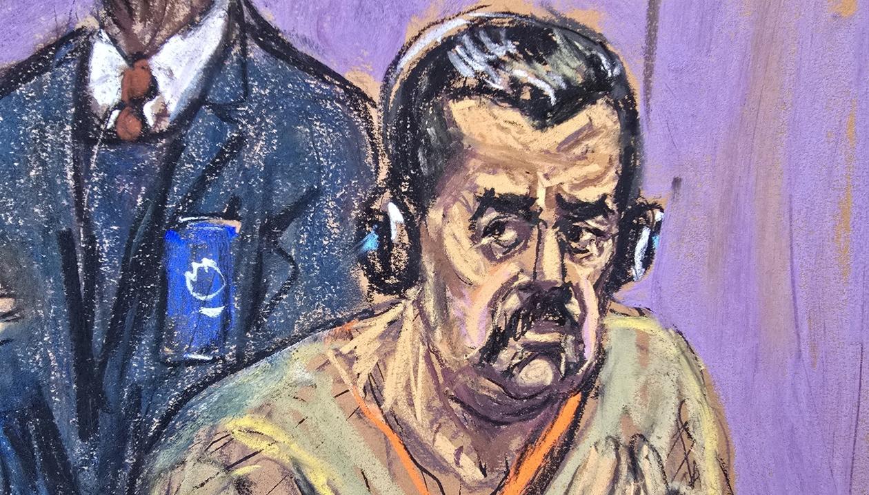 Nicolás Maduro durante la audiencia de hoy.