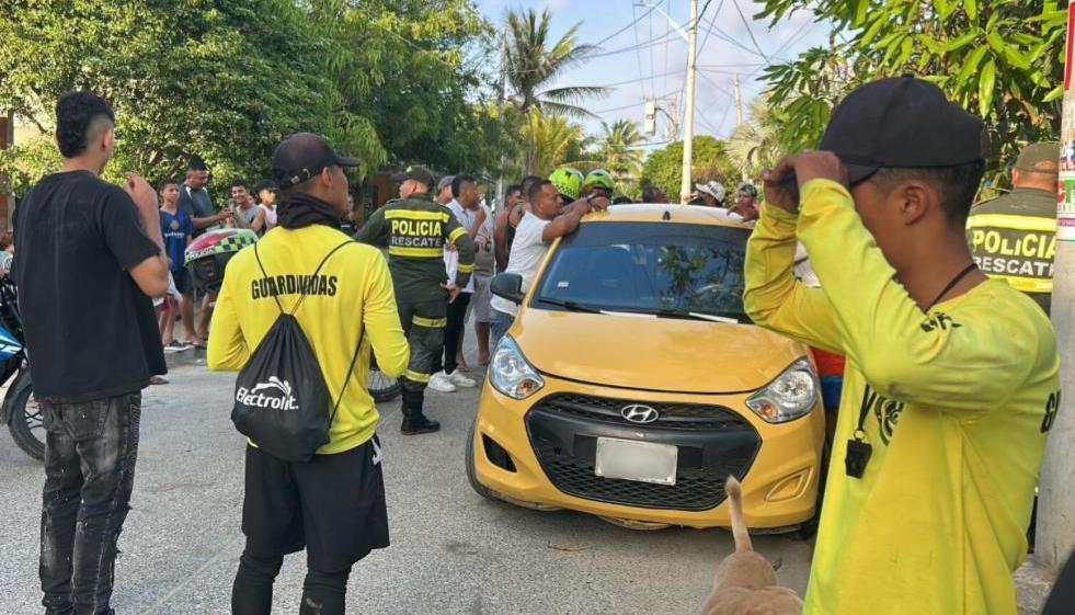 Momentos posteriores al ataque a los salvavidas