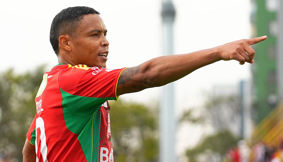 La celebración de Luis Fernando Muriel.