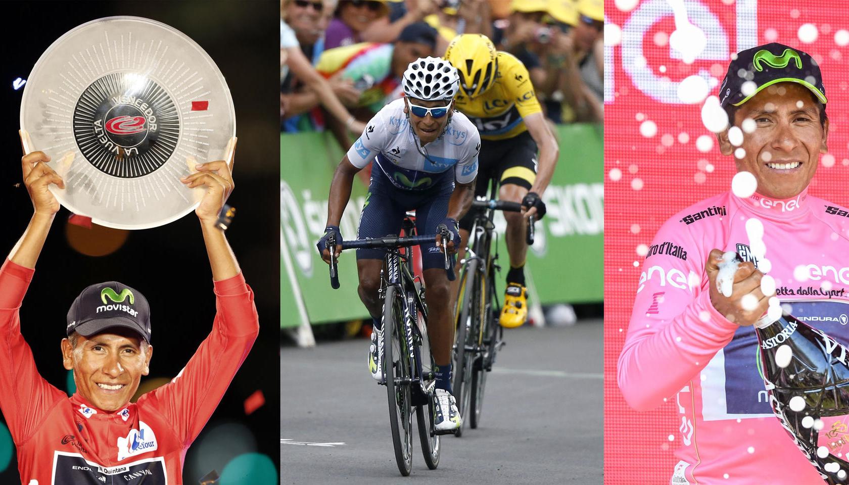 Nairo Quintana, collage de EFE