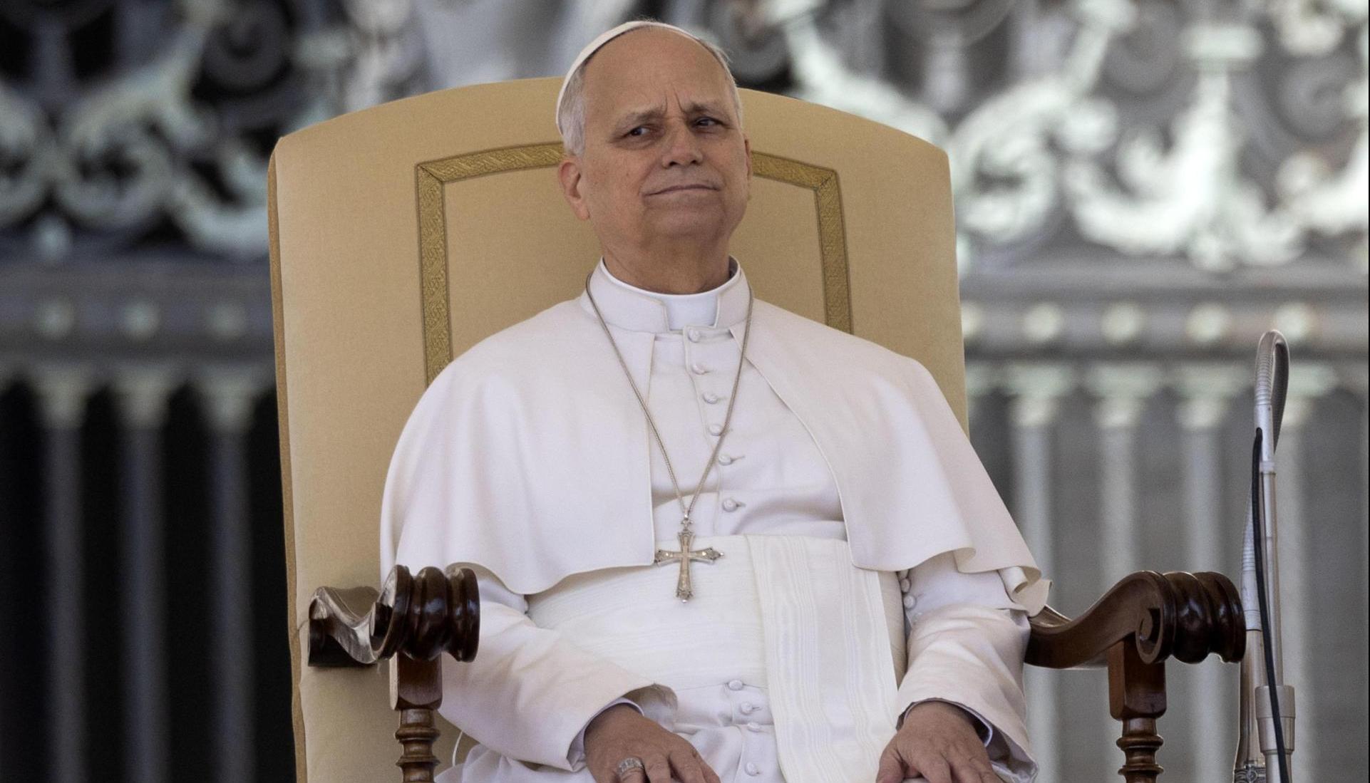 El Papa León León XIV durante su audiencia general semanal en la Plaza de San Pedro este miércoles. 