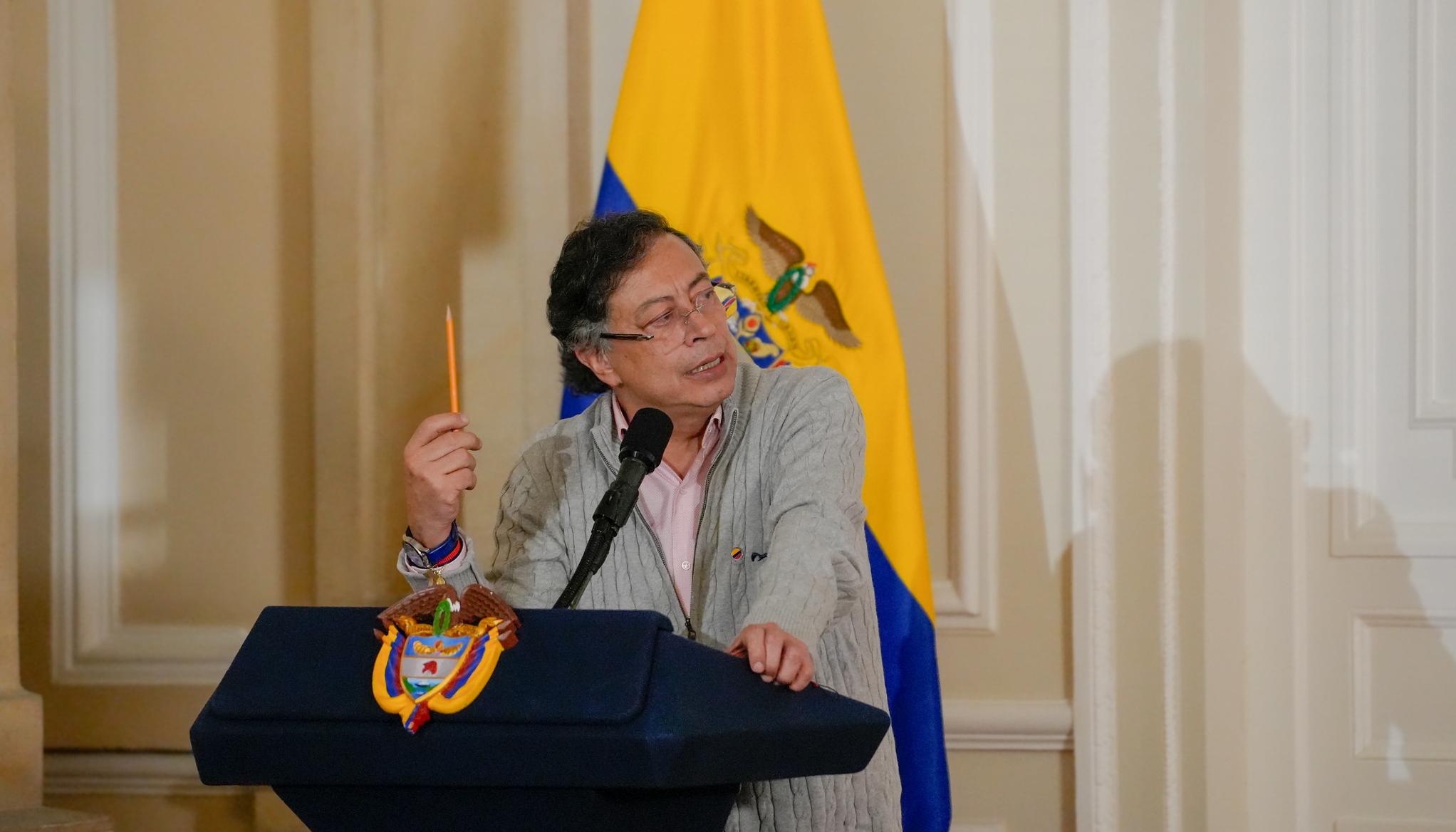 El Presidente Gustavo Petro.