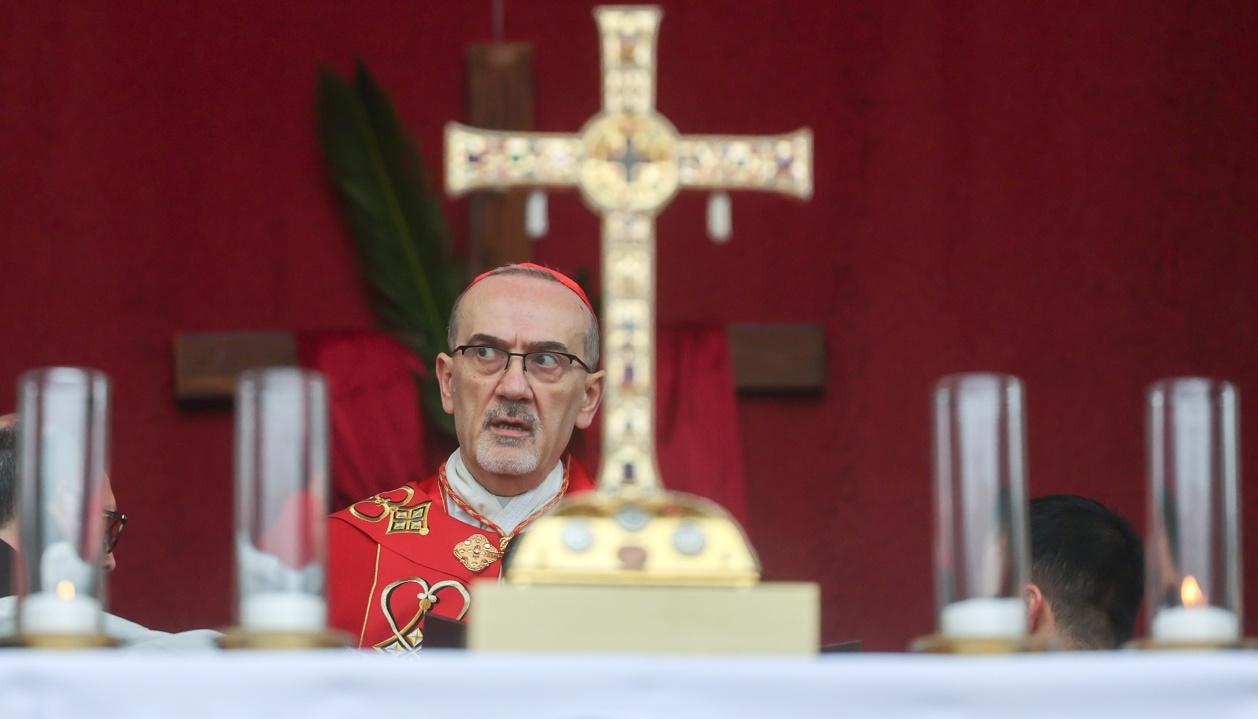 La máxima autoridad católica en Tierra Santa, el Patriarca Latino Pierbattista Pizzaballa.