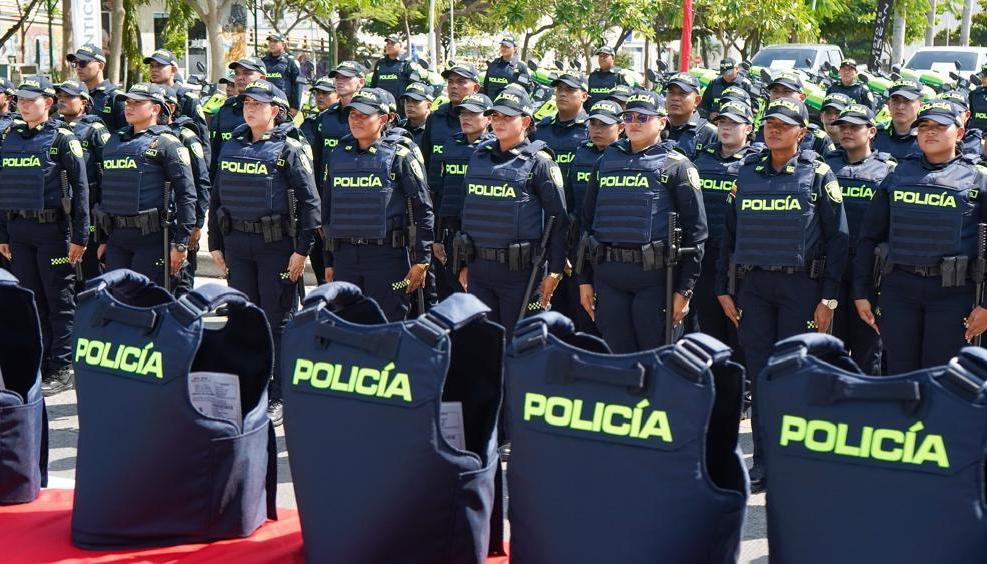 Los policías serán ubicados estrategicamente en los puestos de votación. 