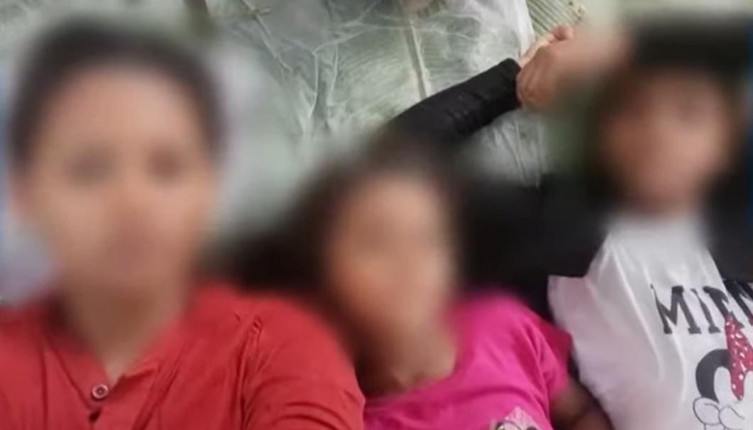 Tres de los rescatados.