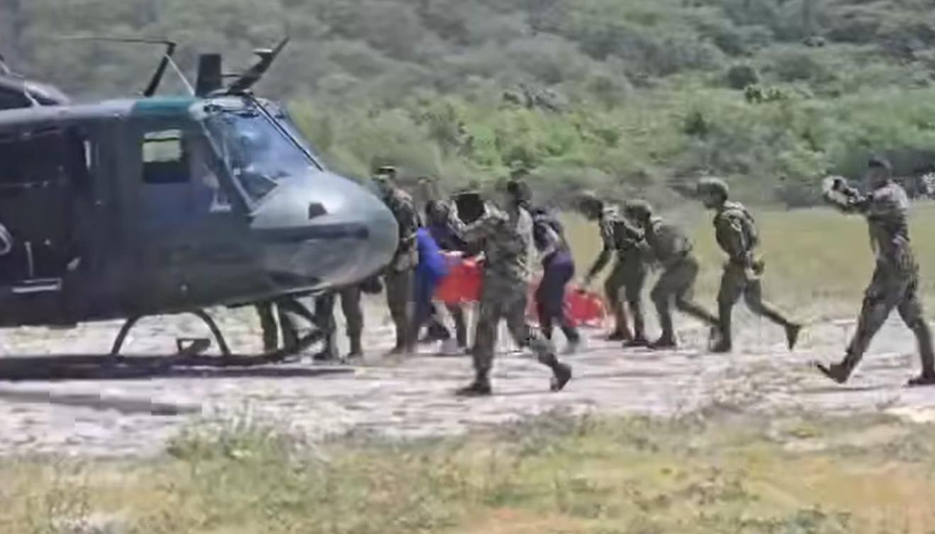 Imagen del rescate de este martes.