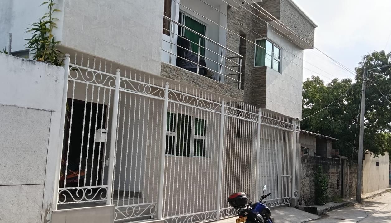 Vivienda donde se registró el robo millonario. 