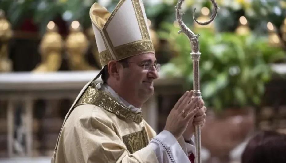 El Arzobispo Paolo Rudelli, nuncio en Colombia.