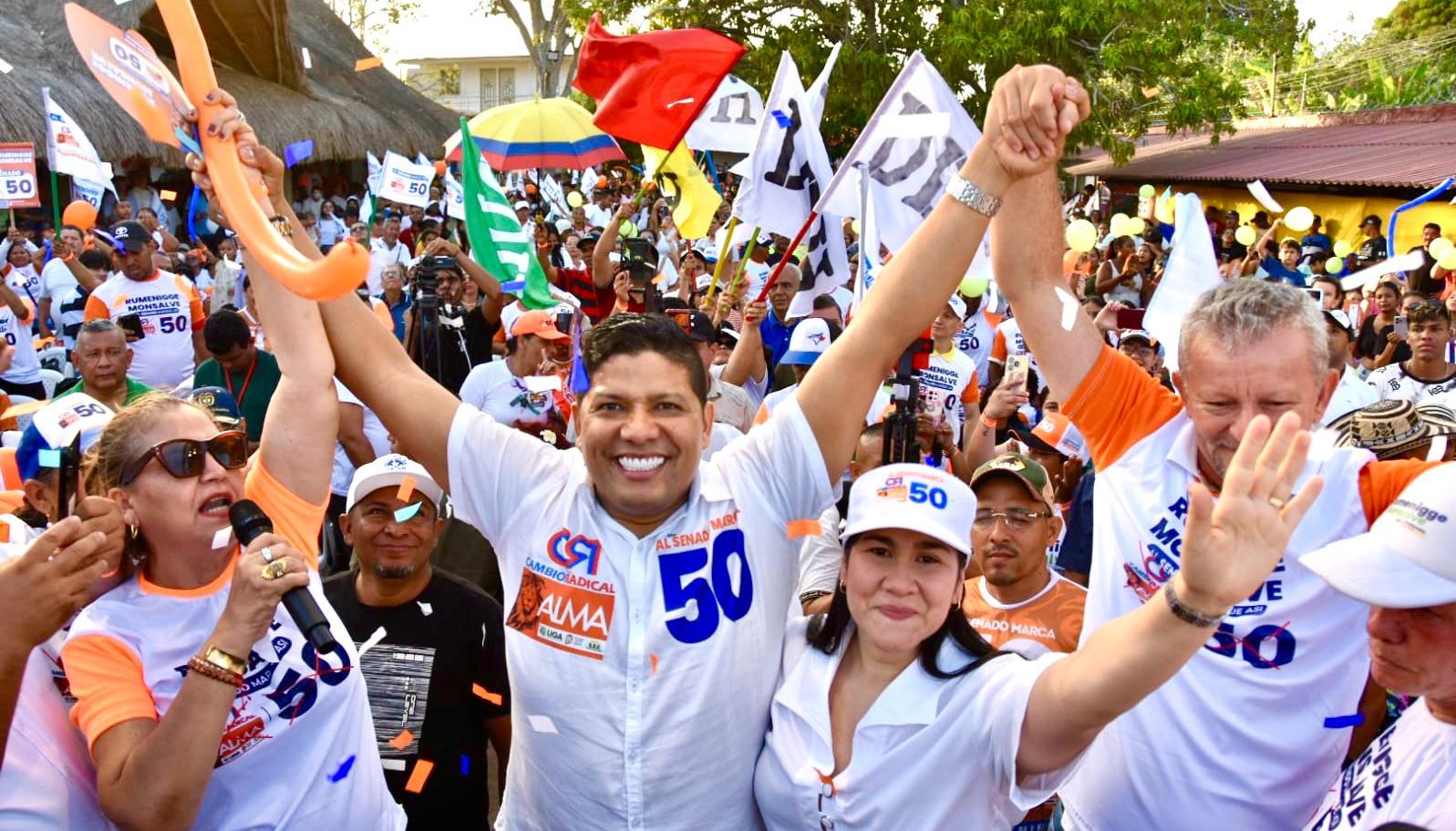 Rumenigge Monsalve, candidato al Senado.