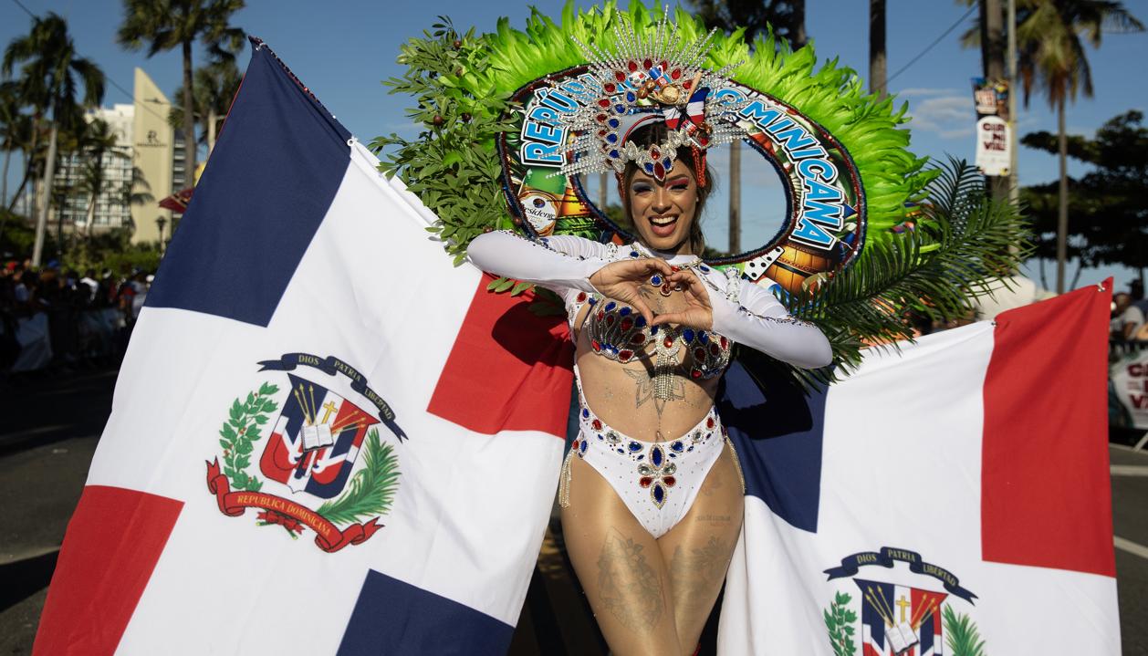 Desfile Nacional de Carnaval en Santo Domingo.
