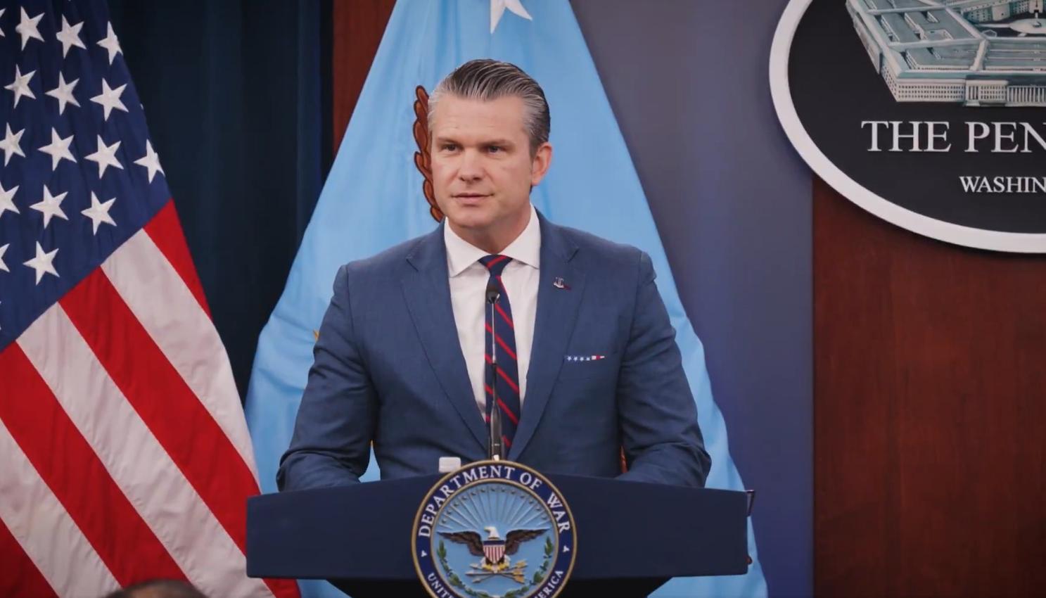 El secretario de Defensa de Estados Unidos, Pete Hegseth.