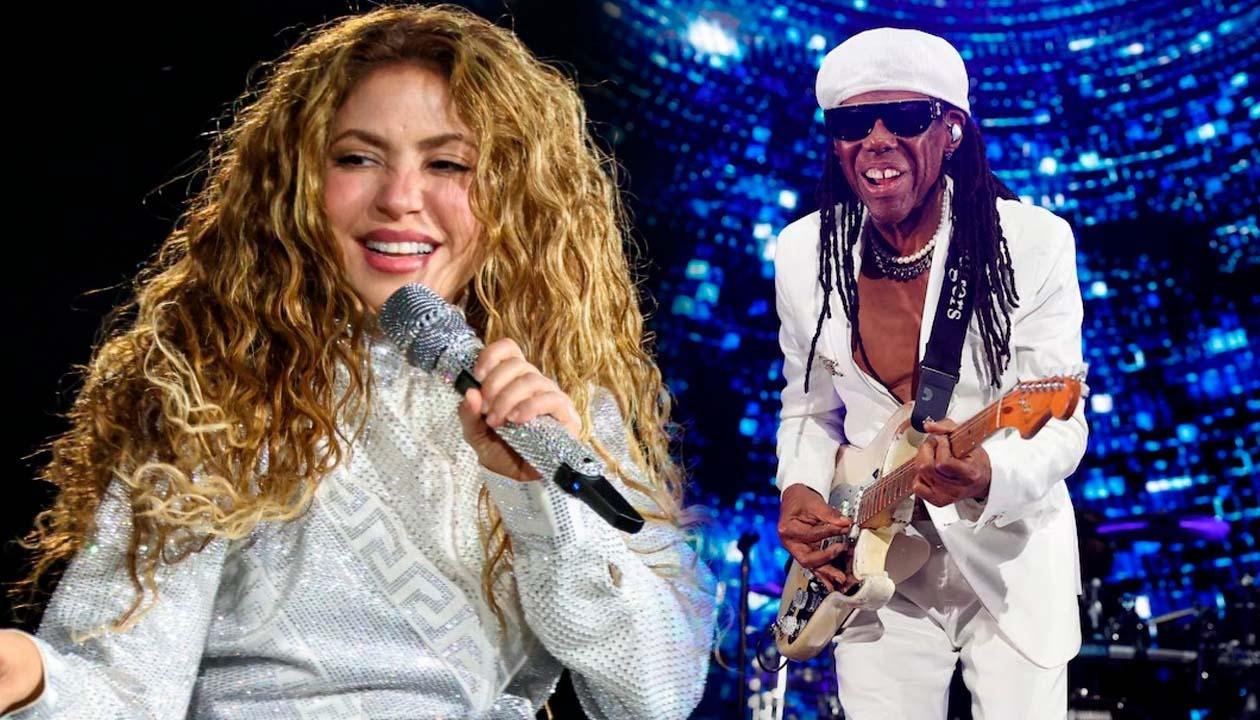 Shakira y Nile Rodgers.