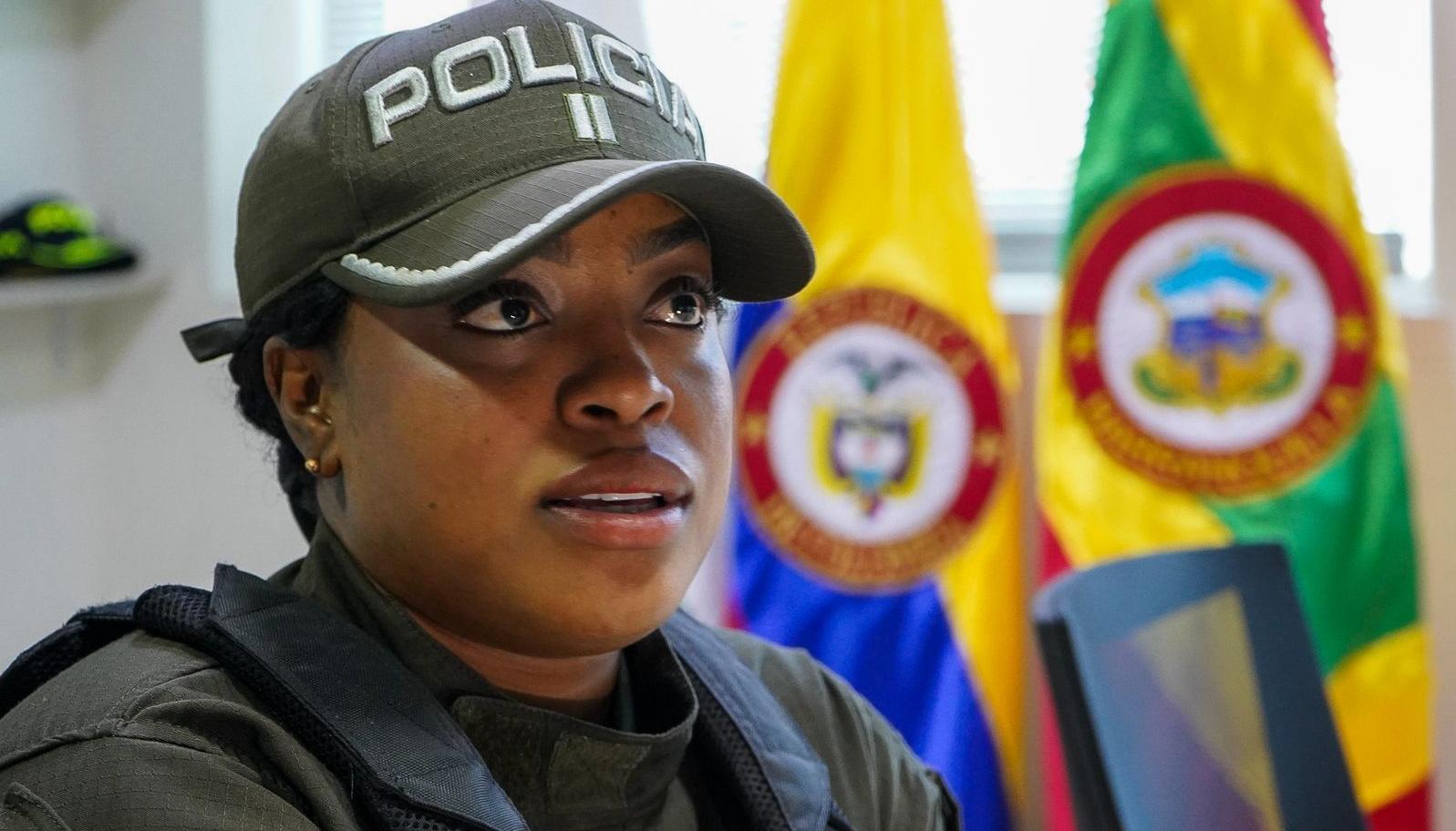 Teniente Saidy Melissa Martínez Díaz, jefa del Grupo de Prevención del Gaula de la Policía Metropolitana de Barranquilla.
