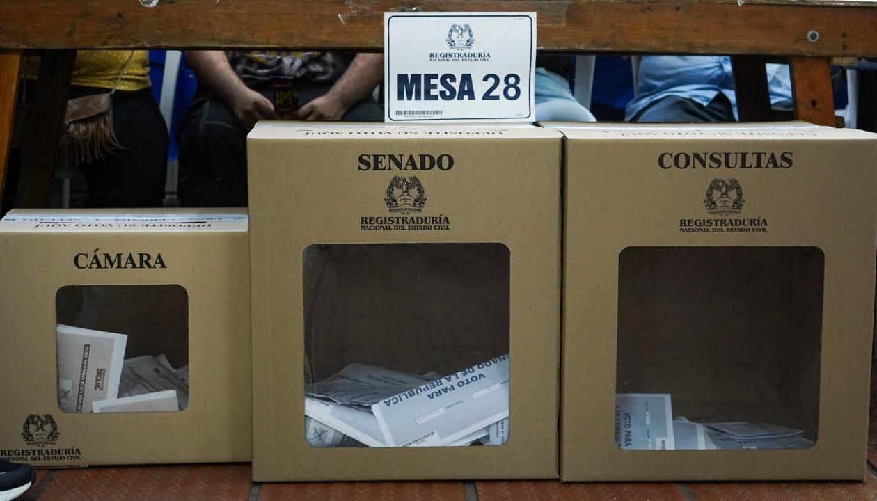 Urnas de votación.