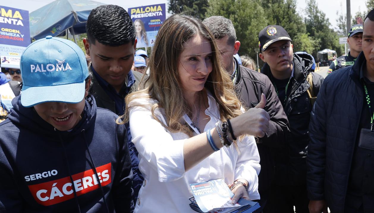 Paloma Valencia, este domingo en Bogotá.