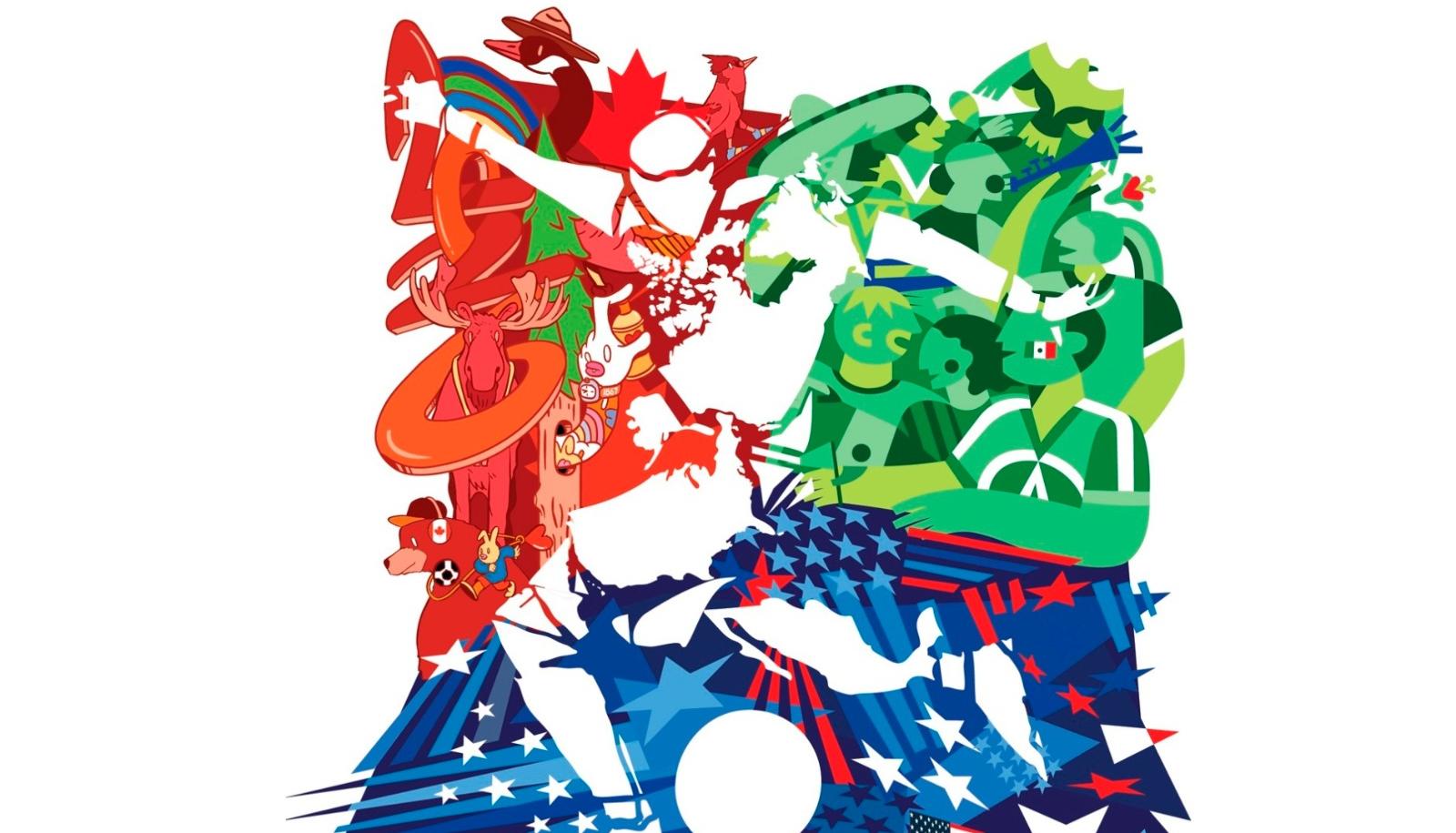 Afiche oficial del Mundial 2026. 