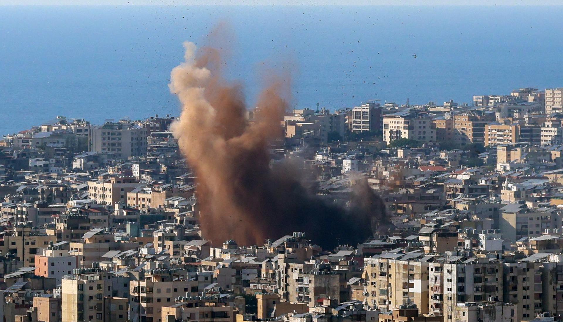 Humo en Líbano tras los ataques de Israel.