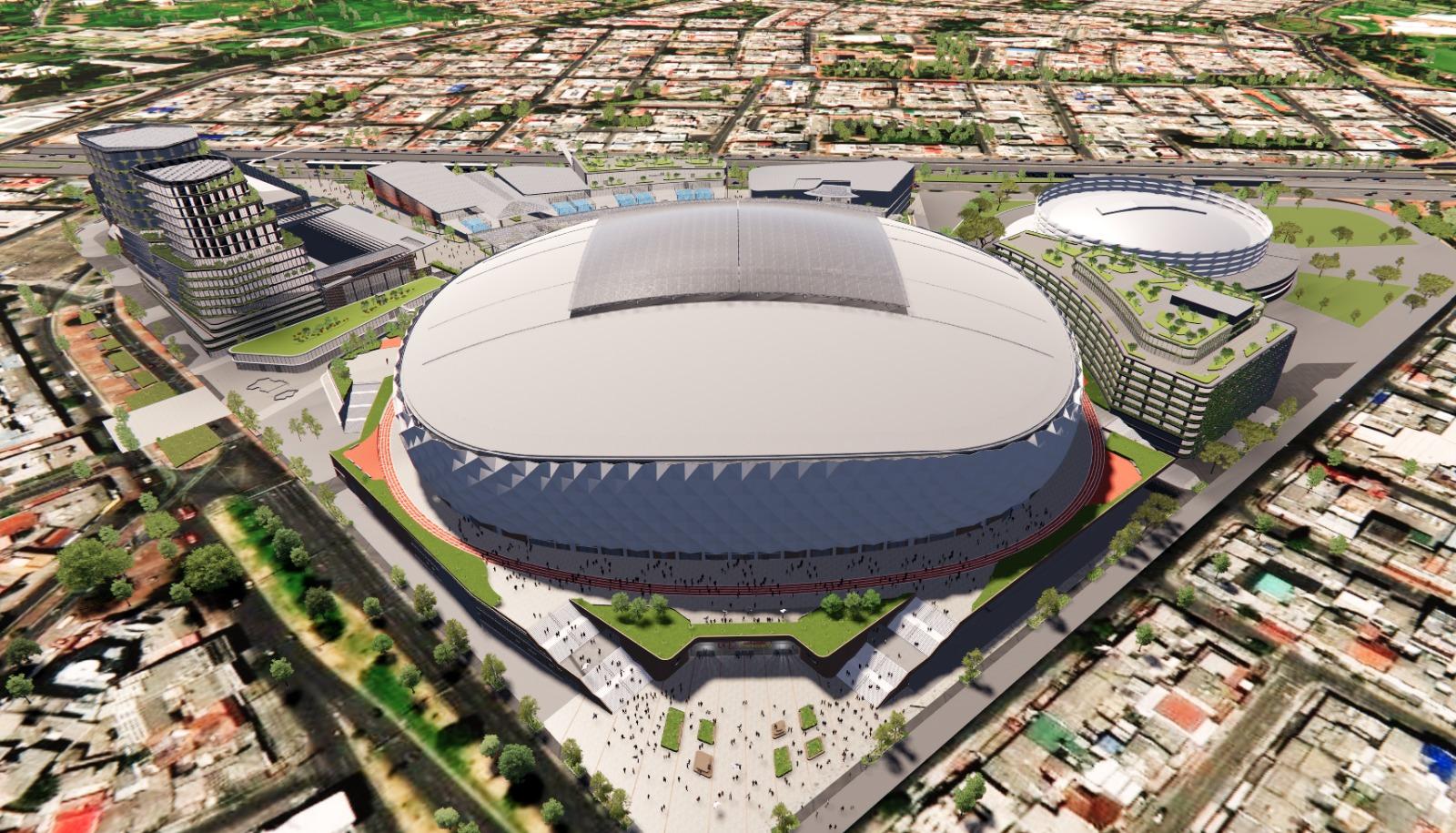 Aspecto que tendrá el nuevo estadio de fútbol de Bogotá. 