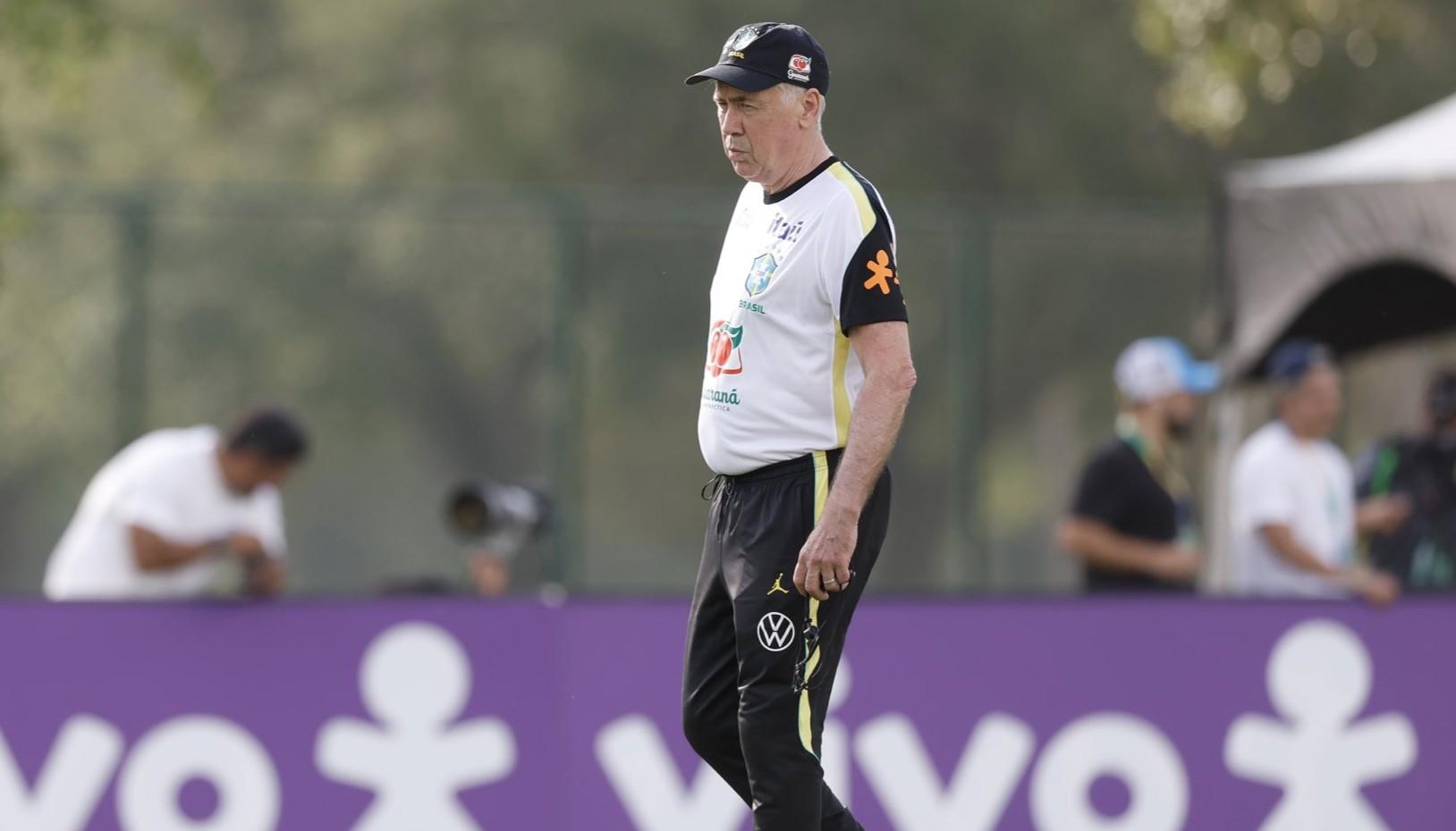 Carlo Ancelotti, entrenador de la selección brasileña.