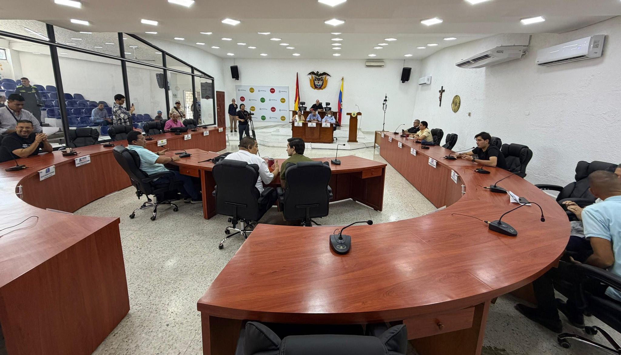 Sesión del Concejo de Barranquilla. 